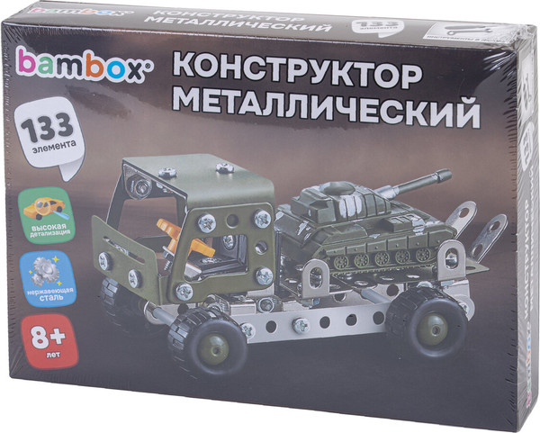 Изображение товара Конструктор BamBox Грузовик с танком / 666363 (133эл)