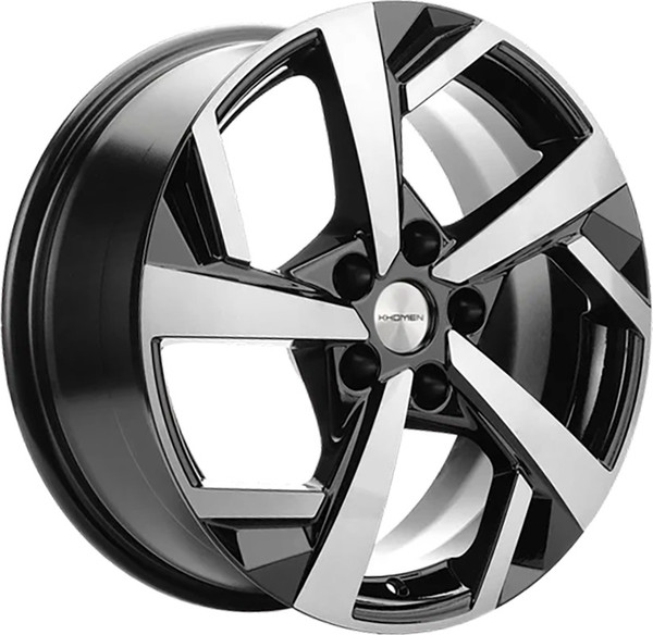 Изображение товара Литой диск Khomen KHW1712 DFM AX 7 17x7" 5x108мм DIA 65.1мм ET 43мм (Black FP)