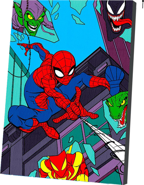 Изображение товара Картина по номерам Marvel Человек-паук: Битва злодеев / 10957155