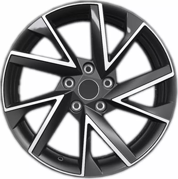 Изображение товара Литой диск Khomen KHW1714 RAV4 17x7" 5x114.3мм DIA 60.1мм ET 39мм (Black FP)