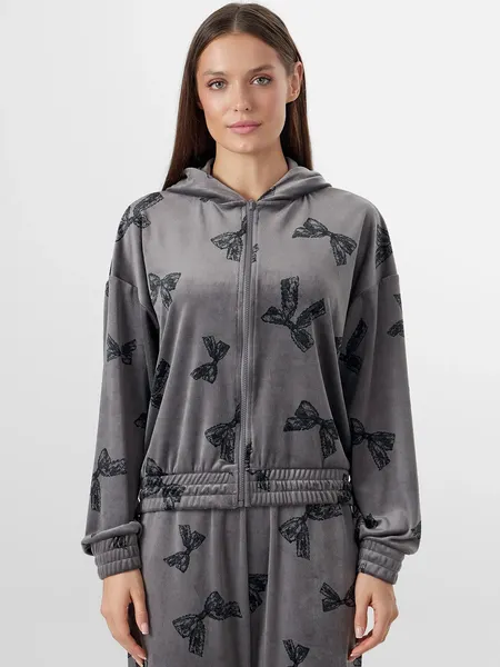 Изображение товара Комплект домашней одежды Mark Formelle 592632 (р.164/170-92-98, бантики на сером)