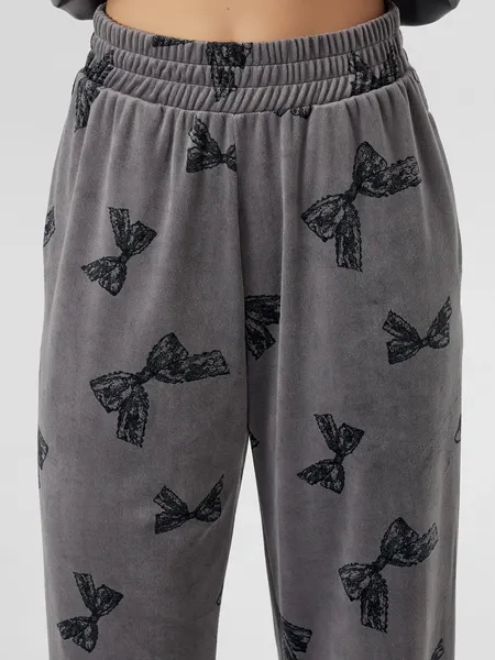 Изображение товара Комплект домашней одежды Mark Formelle 592632 (р.164/170-92-98, бантики на сером)