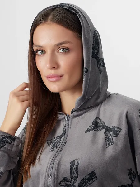 Изображение товара Комплект домашней одежды Mark Formelle 592632 (р.164/170-100-106, бантики на сером)