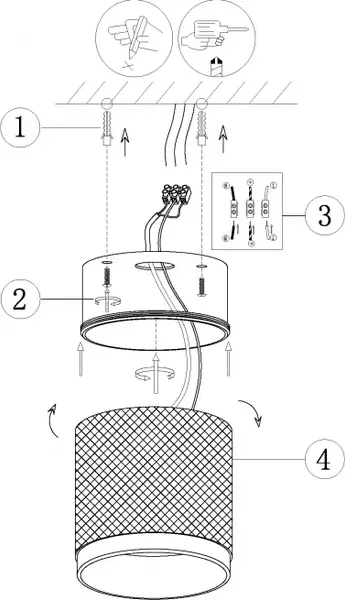 Изображение товара Точечный светильник ILedex Technical Delta 1955-10W-3000K-36 BK+BR
