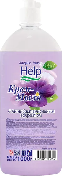 Изображение товара Мыло жидкое HELP Антибактериальный эффект (1000г)