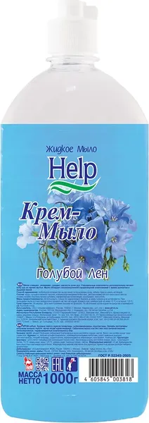 Изображение товара Мыло жидкое HELP Голубой лен (1000г)