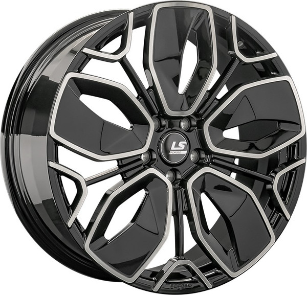 Литой диск LS wheels Forged FG38 22x9" 5x114.3мм DIA 60.1мм ET 45мм BKF — фото 3
