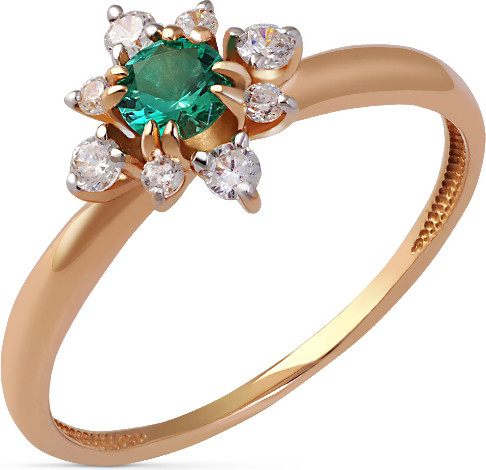 Изображение товара Кольцо из желтого золота Кристалл CI30100226773 (р.17)