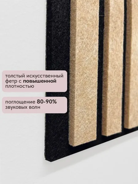 Изображение товара Мягкая стеновая панель UG HOME Самоклеющаяся 700x550x14мм / ПСФ.4-Ч/СБЖ (4шт, черный/светло-бежевый)