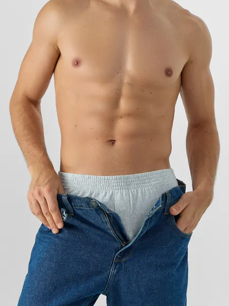 Изображение товара Комплект мужских трусов Mark Formelle 411152-3 (р.86-96, серый меланж 4306А/графит/черный)