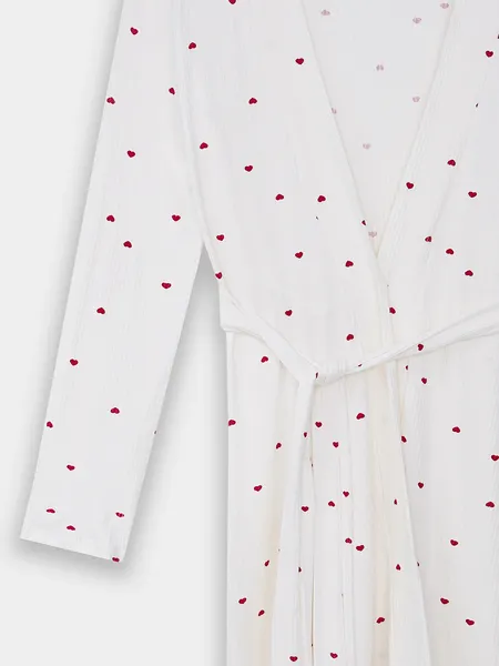 Изображение товара Халат Mark Formelle 552295 (р.164/170-96-102, сердечки на белом)
