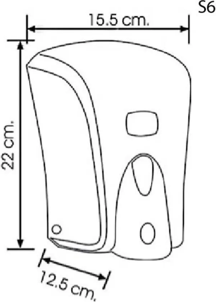 Изображение товара Дозатор для жидкого мыла Vialli S6 (белый)