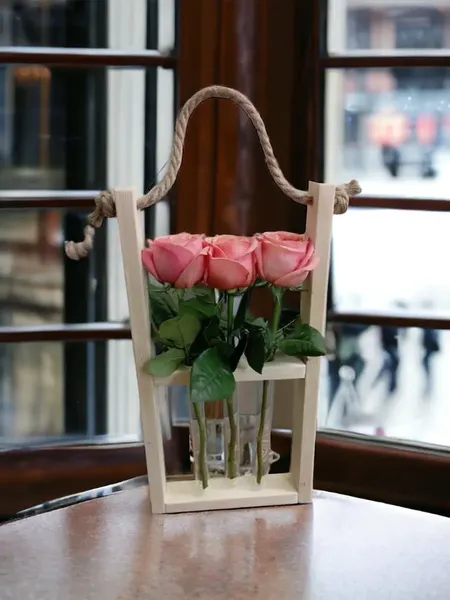 Изображение товара Ваза KraftHouse С 3 колбами / 2038525138265 (натуральный)