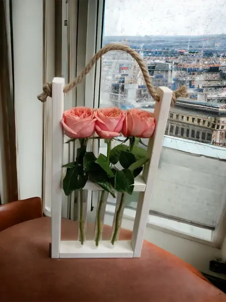 Изображение товара Ваза KraftHouse С 3 колбами / 2038545532821 (белый)