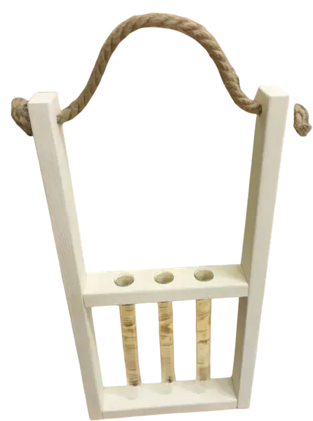 Изображение товара Ваза KraftHouse С 3 колбами / 2038545532821 (белый)