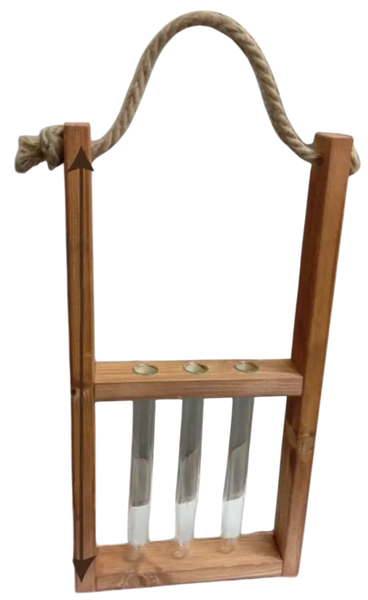 Изображение товара Ваза KraftHouse С 3 колбами / 2038550841123 (ореховый)