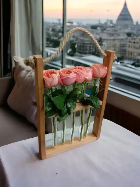 Изображение товара Ваза KraftHouse С 5 колбами / 2038784357353 (канадский орех)