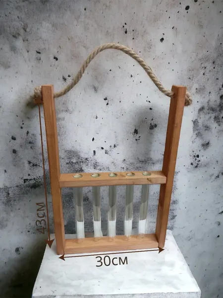 Изображение товара Ваза KraftHouse С 5 колбами / 2038784357353 (канадский орех)