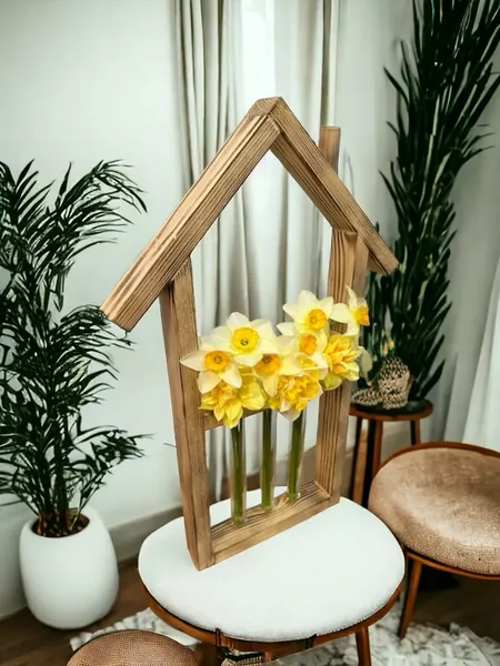 Изображение товара Ваза KraftHouse Домик С 3 колбами / 2039922786233 (обожженный)