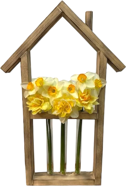 Изображение товара Ваза KraftHouse Домик С 3 колбами / 2039922786233 (обожженный)