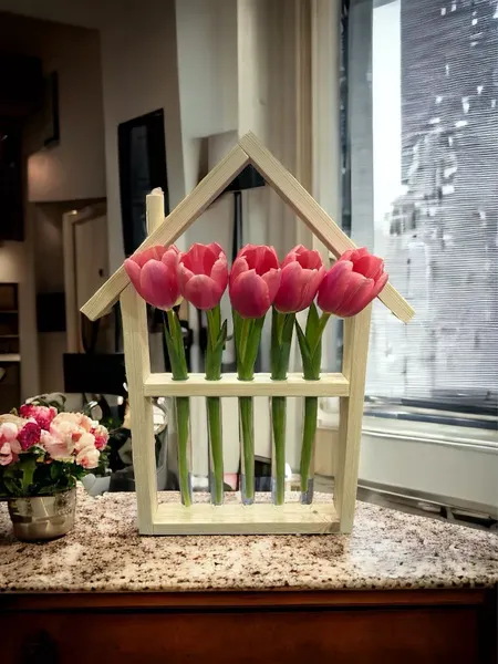 Изображение товара Ваза KraftHouse Домик С 5 колбами / 2039632179448 (натуральный)