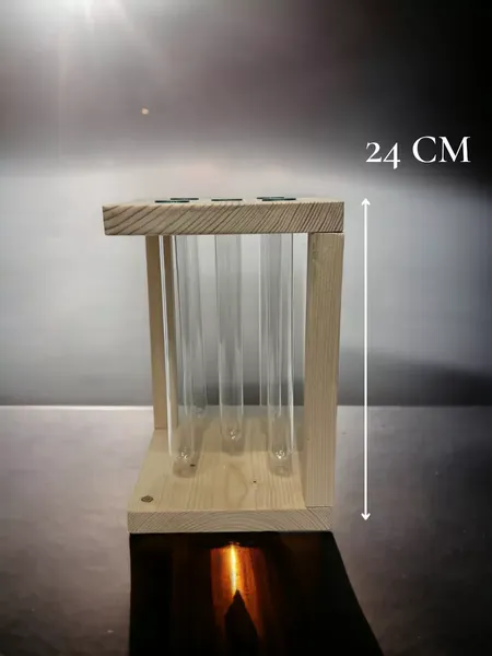 Изображение товара Ваза KraftHouse С 5 колбами / 2038566062284 (натуральный)