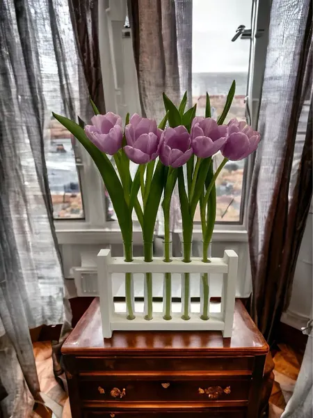 Изображение товара Ваза KraftHouse С 5 колбами / 2039545928683 (белый)