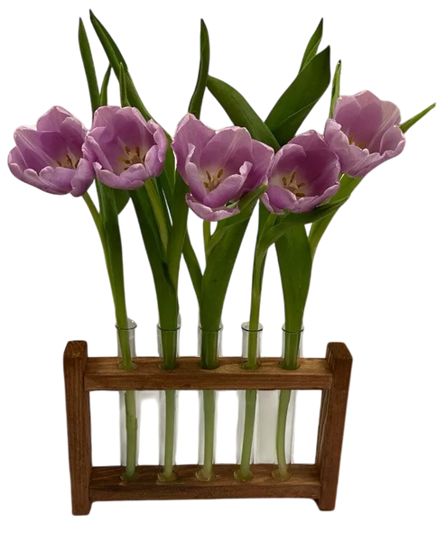 Изображение товара Ваза KraftHouse С 5 колбами / 2039545939009 (ореховый)