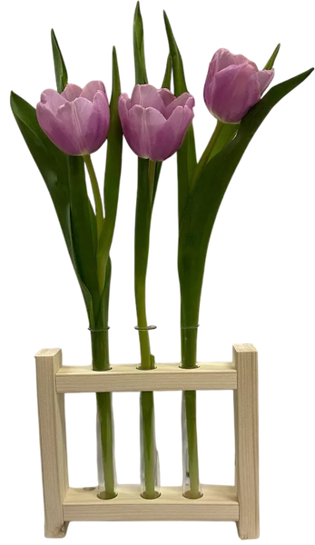 Изображение товара Ваза KraftHouse С 3 колбами / 2039533597297 (натуральный)