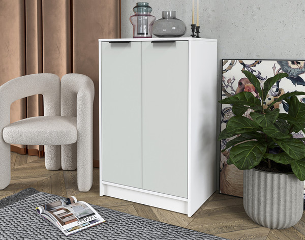 Изображение товара Тумба Interline Концепт КТ-Т64 Глосс (белый платинум/грей)