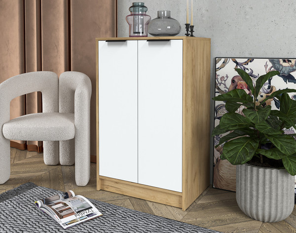 Изображение товара Тумба Interline Концепт КТ-Т64 Глосс (дуб золотой/белый)