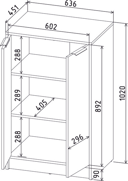 Изображение товара Тумба Interline Концепт КТ-Т64 Глосс (дуб золотой/асфальт глянец)