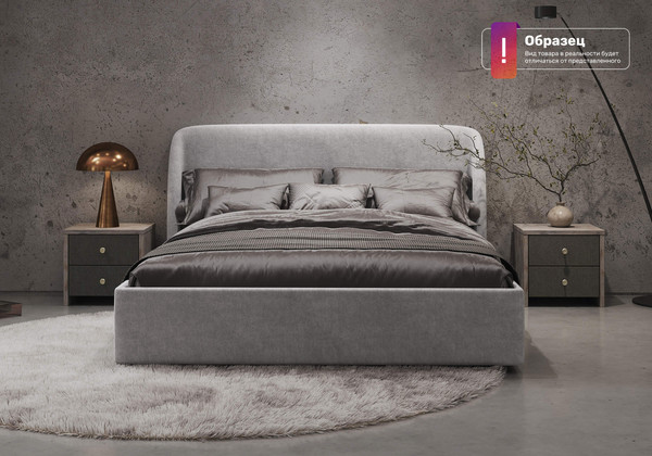 Изображение товара Двуспальная кровать Сонум Nicole 160x200 (лаунж бежевый)