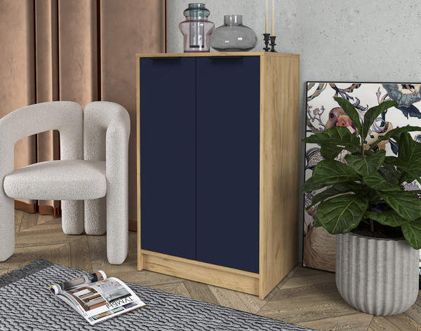 Изображение товара Тумба Interline Концепт КТ-Т64 Глосс (дуб золотой/индиго)