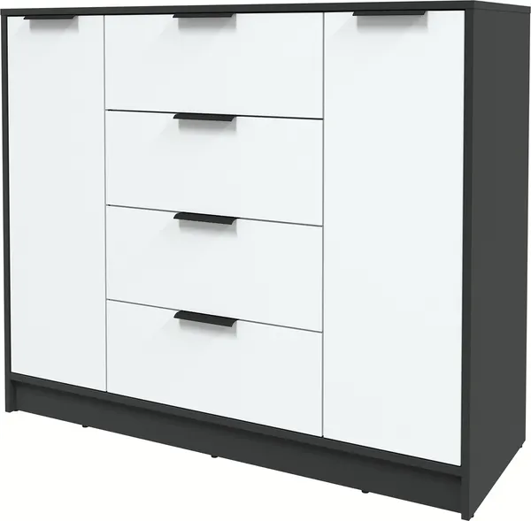 Изображение товара Тумба Interline Концепт КТ-Т120 Глосс (антрацит/белый)