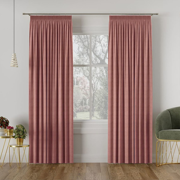 Изображение товара Комплект штор КронасМАрт Канвас 150x250 (2шт, пудра)