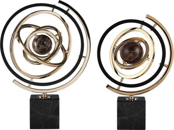 Изображение товара Статуэтка ArtHomeDecor Saturn 4171 L BK GD