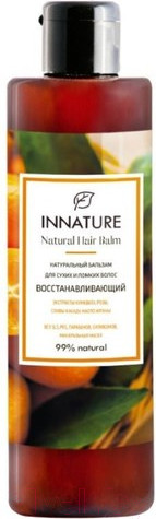 Изображение товара Бальзам для волос Innature Натуральный для сухих и ломких волос восстанавливающий (250мл)