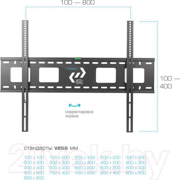 Изображение товара Кронштейн для телевизора Kromax Star-1 (черный)