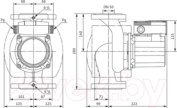 Изображение товара Циркуляционный насос Wilo TOP-S50/10 DM PN6/10 (2165532)