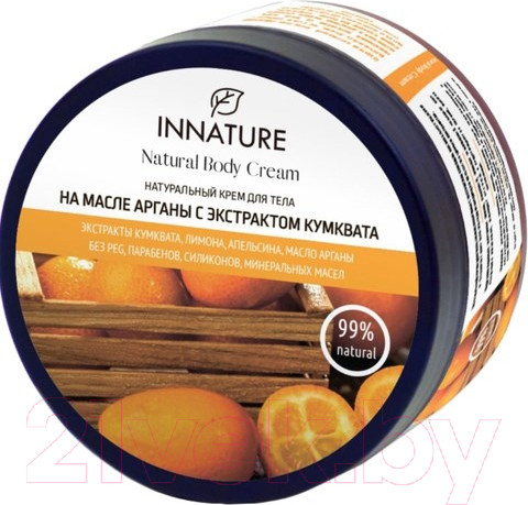 Изображение товара Крем для тела Innature Натуральный на масле арганы с экстрактом кумквата (250мл)