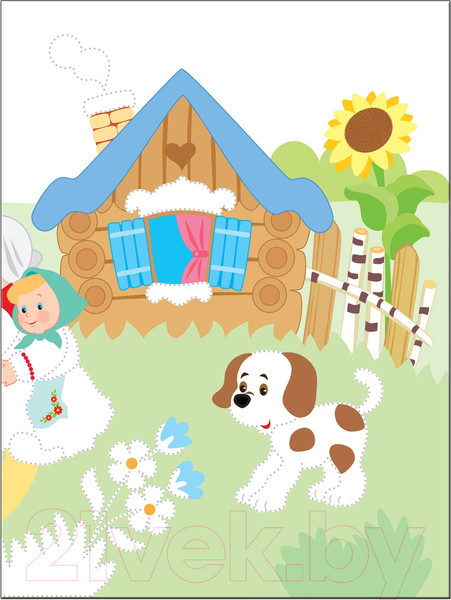 Изображение товара Раскраска Мозаика-Синтез Рисуем по точкам. Репка / МС11138