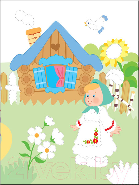 Изображение товара Раскраска Мозаика-Синтез Рисуем по точкам. Репка / МС11138