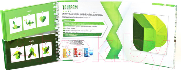 Изображение товара Развивающая книга Десятое королевство Танграм Листик / 02861