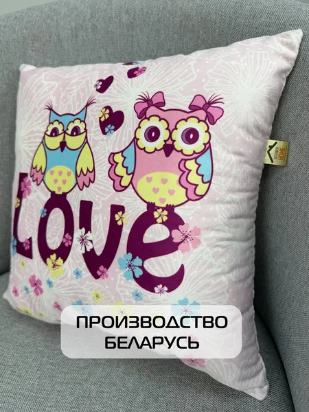 Изображение товара Подушка декоративная MATEX Fantasy Розовые совы / 08-798 (розовый)