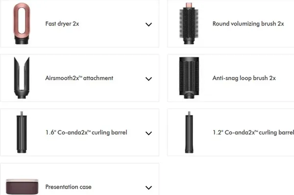 Изображение товара Мультистайлер Dyson Airwrap HS09 (керамический розовый/розовое золото)