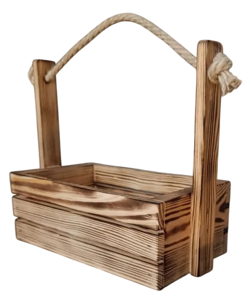 Изображение товара Ящик декоративный KraftHouse Без уголков 25x14x9.5 / 2046560872365 (обожженный)