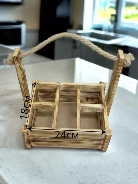 Изображение товара Ящик декоративный KraftHouse Для бутылок 5 ячеек 18x24x30 / 2039308890431 (обожженный)