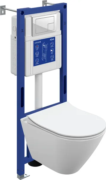 Изображение товара Унитаз подвесной с инсталляцией Cersanit City Smart DPL EO Slim / 69335