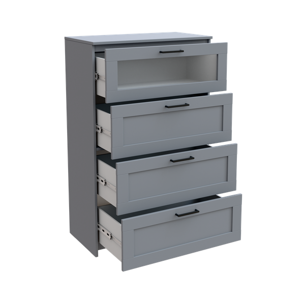 Изображение товара Комод Mio Tesoro Нави 4 ящика со стеклом / 2.15.02.030.1 (белый)